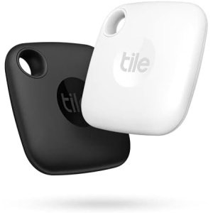 Tile Mate 2-Pack. Bluetooth Tracker, Keys Finder and Item Locator for Keys