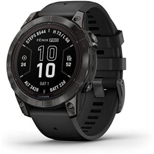 Garmin fēnix 7 Pro Sapphire Solar, Multisport GPS Smartwatch, Built-in